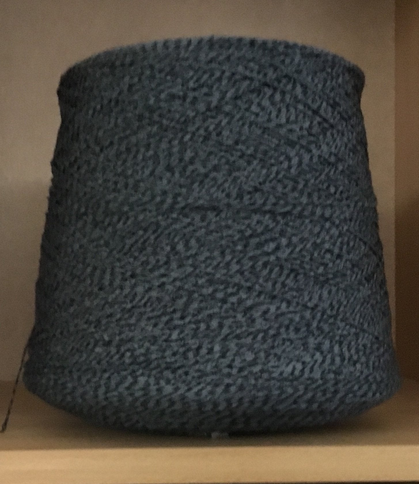 fil de coton mixte noir-gris pour le tissage