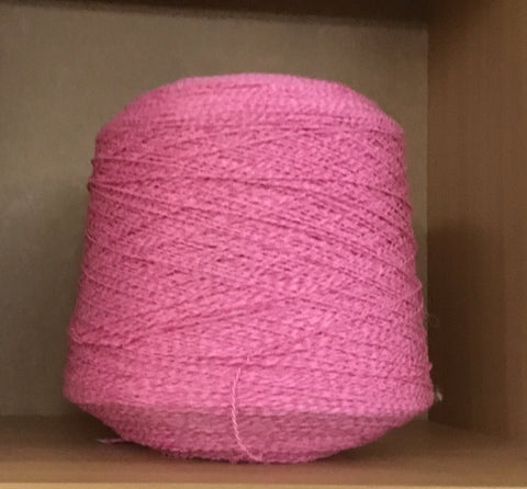 fil de coton mixte rose pour le tissage